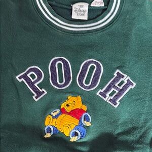 Disney Store Green Pooh Sweatshirt